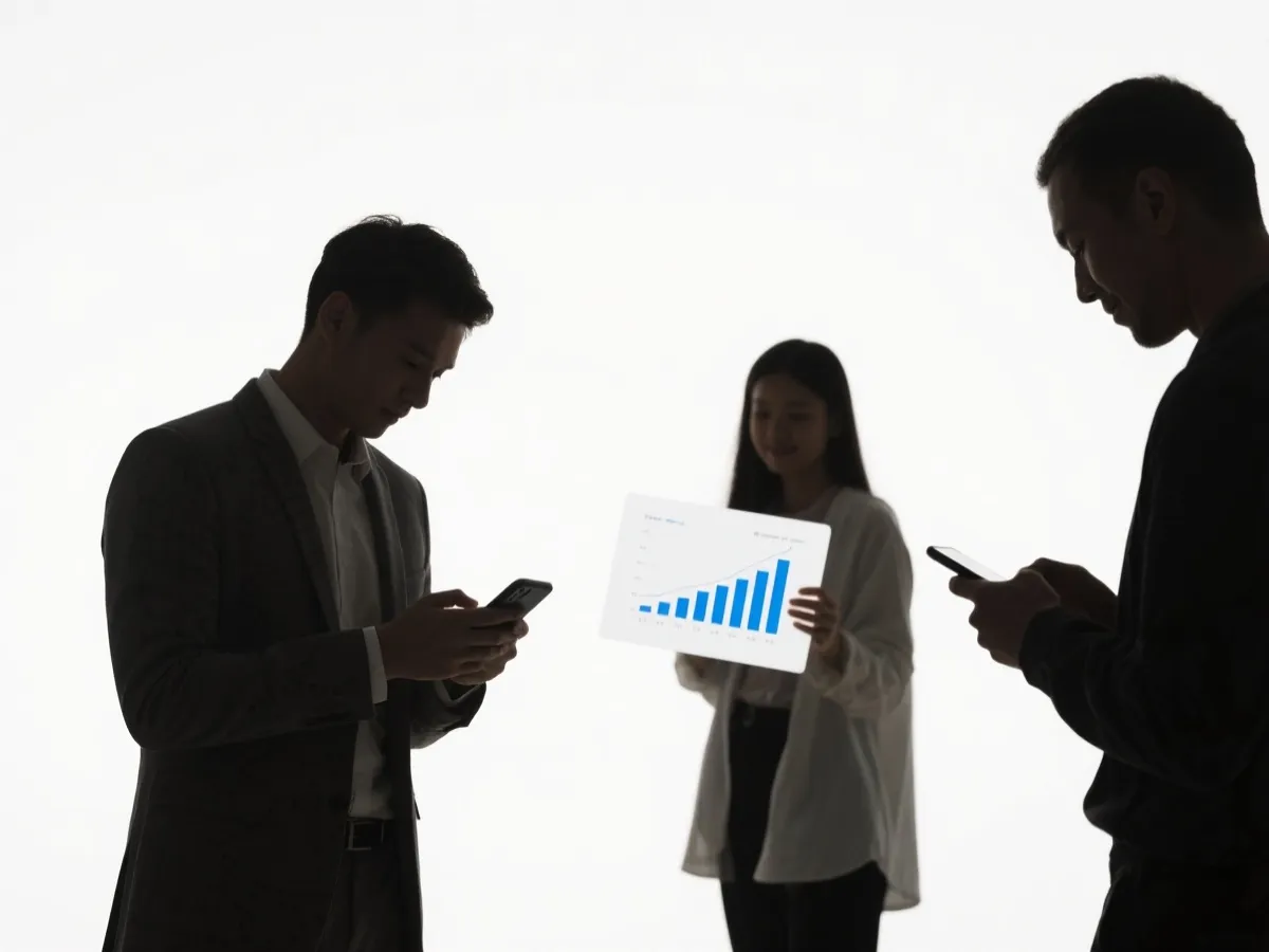 移动端数据体验插画